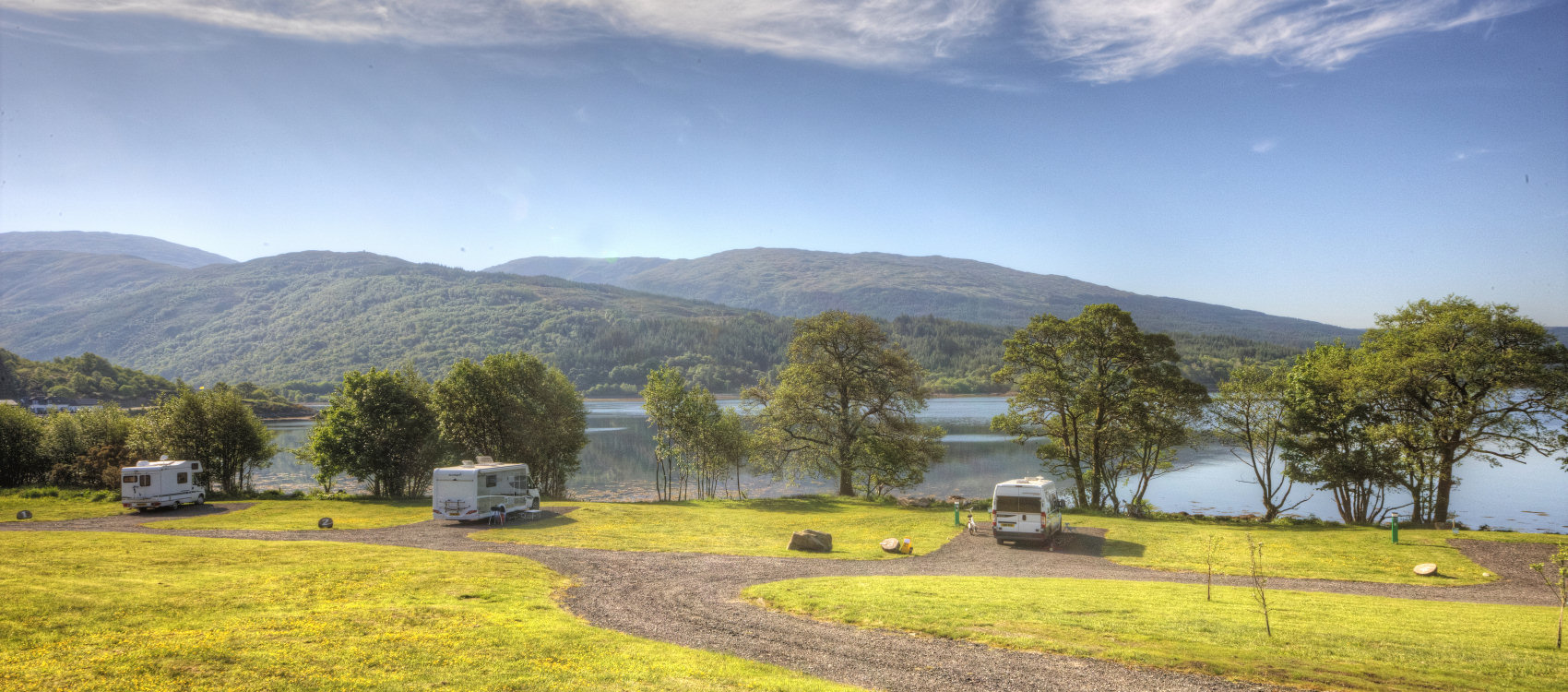 Our small touring park on the West Coast of Scotland